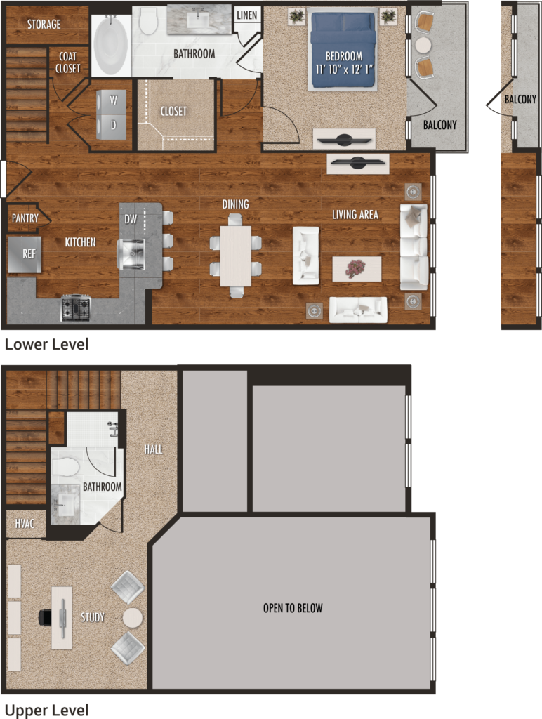 One Bedroom Two Levels Of Well Being Alexan 5151