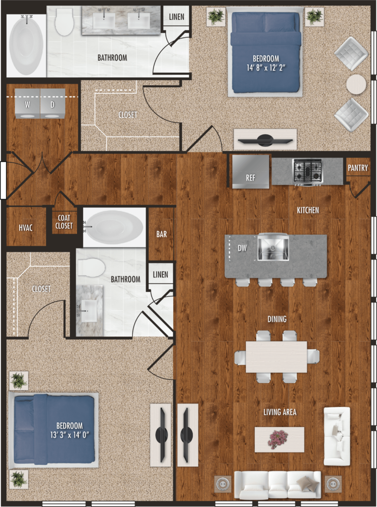 Two Bedroom Houston Apartments