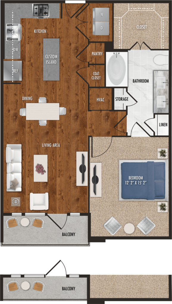 Houston one-bedroom apartments